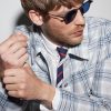 Square-Frame Titanium Sunglasses - OU