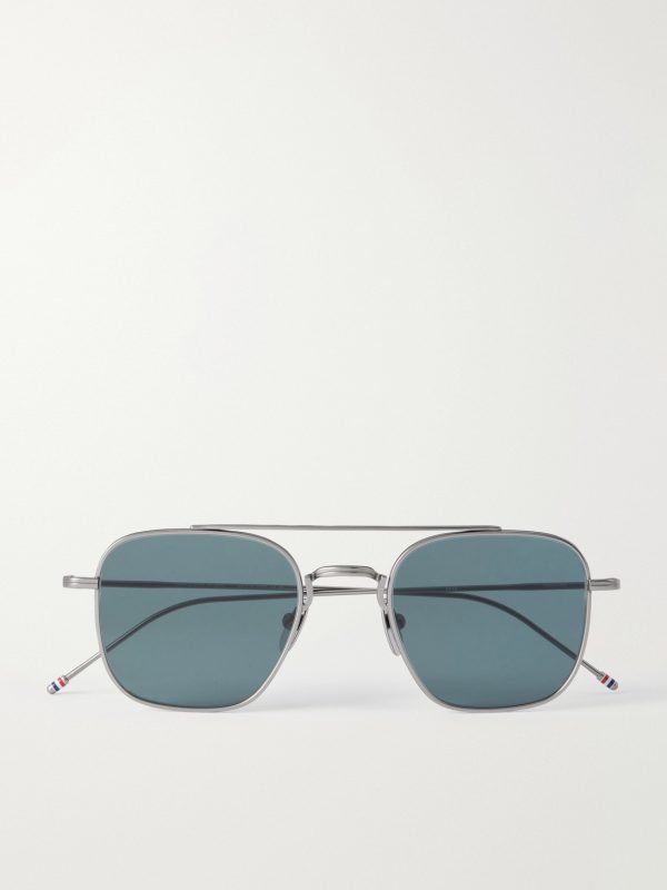 Aviator-Style Silver-Toned Sunglasses Aviator-Style Silver-Toned Sunglasses