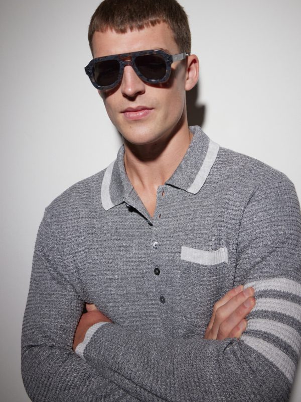 Aviator-Style Tortoiseshell Acetate Sunglasses - OU