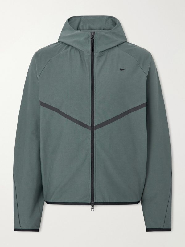 Tech Shori Logo-Embroidered Shell Jacket