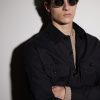 Round-Frame Titanium Sunglasses - BK Round-Frame Titanium Sunglasses - BK