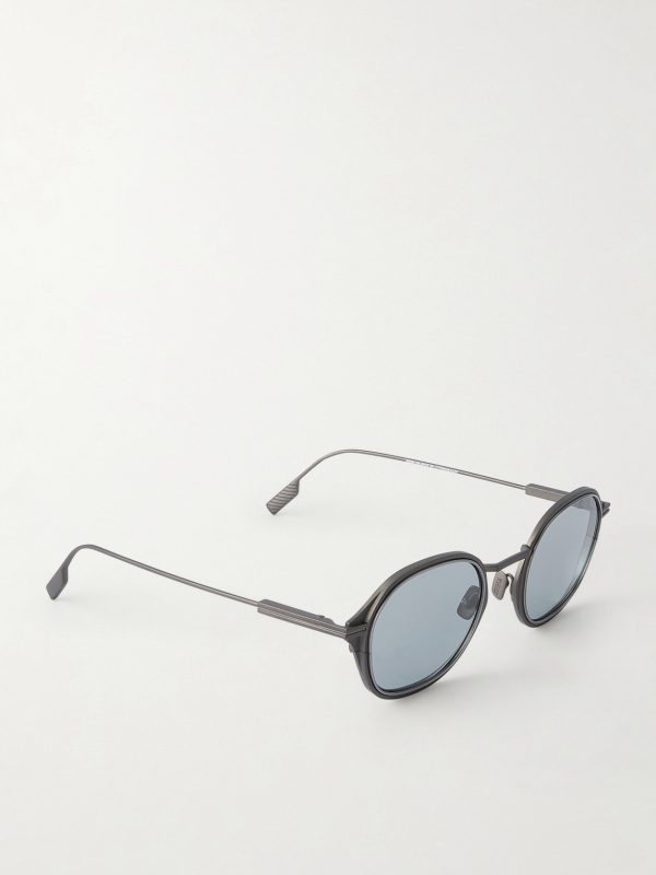 Round-Frame Titanium Sunglasses - FR Round-Frame Titanium Sunglasses - FR