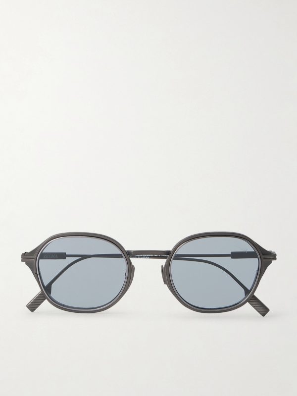 Round-Frame Titanium Sunglasses Round-Frame Titanium Sunglasses