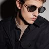 Round-Frame Titanium Sunglasses - OU Round-Frame Titanium Sunglasses - OU
