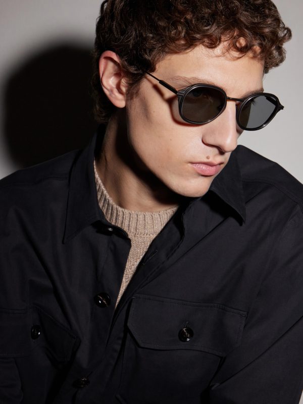 Round-Frame Titanium Sunglasses - OU Round-Frame Titanium Sunglasses - OU