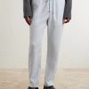 Straight-Leg Garment-Dyed Linen Drawstring Trousers - FR Straight-Leg Garment-Dyed Linen Drawstring Trousers - FR