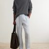 Straight-Leg Garment-Dyed Linen Drawstring Trousers - OU Straight-Leg Garment-Dyed Linen Drawstring Trousers - OU