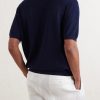 Textured Silk-Blend T-Shirt - BK Textured Silk-Blend T-Shirt - BK