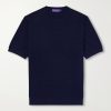 Textured Silk-Blend T-Shirt Textured Silk-Blend T-Shirt