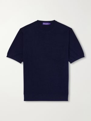 Textured Silk-Blend T-Shirt