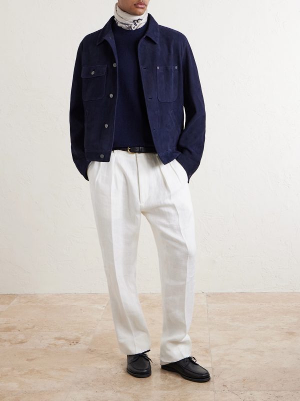 Textured Silk-Blend T-Shirt - OU Textured Silk-Blend T-Shirt - OU
