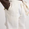 Straight-Leg Pleated Linen Shorts - CU