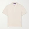 Logo-Embroidered Linen-Jersey Polo Shirt Logo-Embroidered Linen-Jersey Polo Shirt
