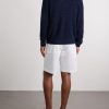 Silk and Linen-Blend Polo Sweater - BK Silk and Linen-Blend Polo Sweater - BK