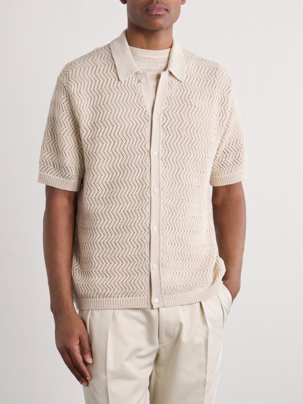 Knitted Cotton Shirt - FR Knitted Cotton Shirt - FR