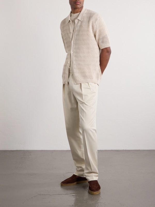 Knitted Cotton Shirt - OU Knitted Cotton Shirt - OU