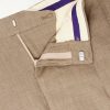 Straight-Leg Pleated Linen, Cotton and Silk-Blend Suit Trousers - E1