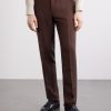 Straight-Leg Silk and Linen-Blend Suit Trousers - FR