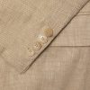 Double-Breasted Linen, Cotton and Silk-Blend Suit Jacket - E1 Double-Breasted Linen, Cotton and Silk-Blend Suit Jacket - E1