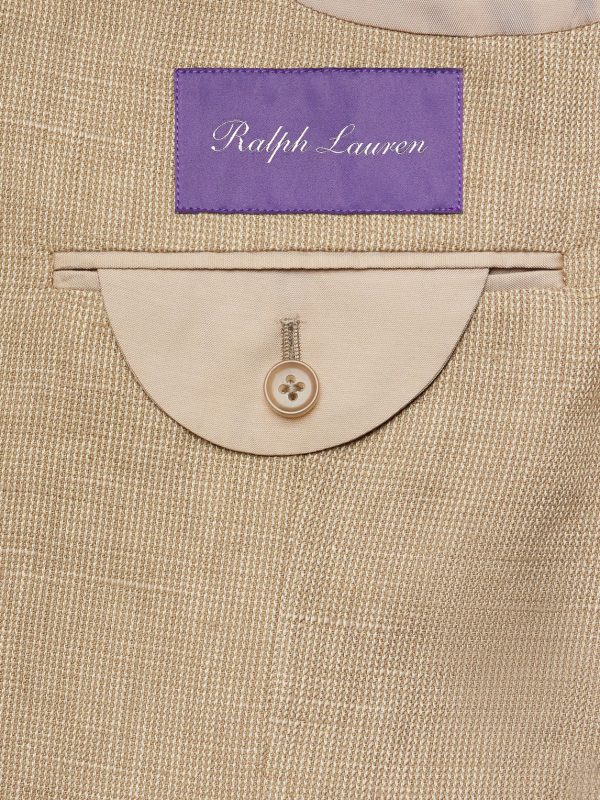 Double-Breasted Linen, Cotton and Silk-Blend Suit Jacket - E2 Double-Breasted Linen, Cotton and Silk-Blend Suit Jacket - E2