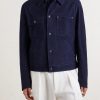 Suede Field Jacket - FR Suede Field Jacket - FR
