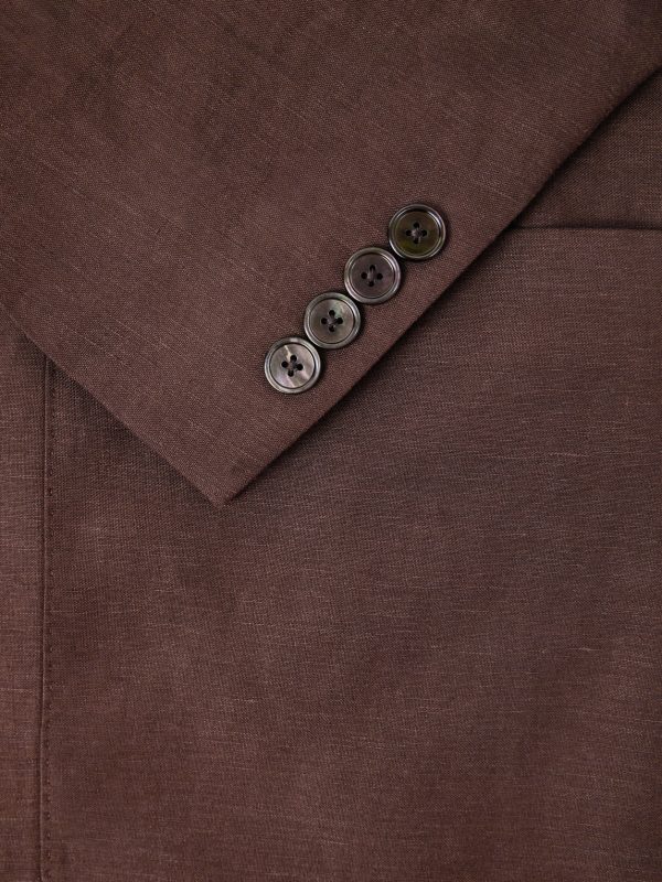 Silk and Linen-Blend Suit Jacket - E1 Silk and Linen-Blend Suit Jacket - E1