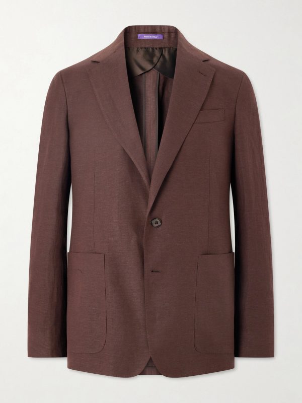 Silk and Linen-Blend Suit Jacket Silk and Linen-Blend Suit Jacket
