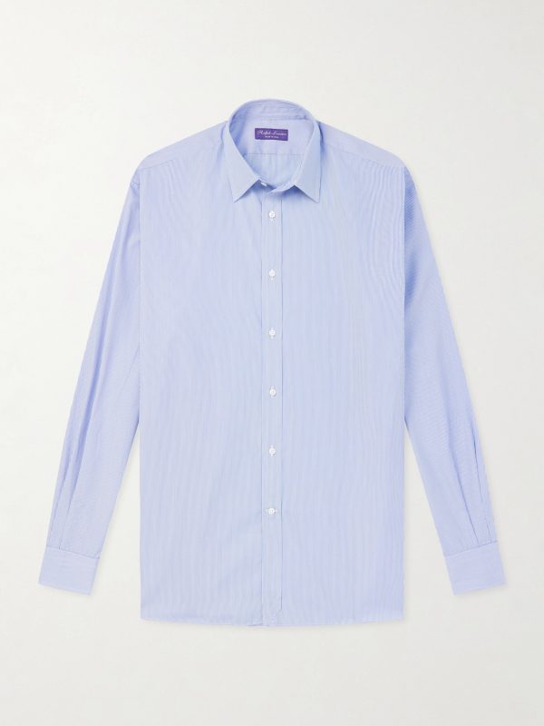 Striped Cotton-Poplin Shirt Striped Cotton-Poplin Shirt