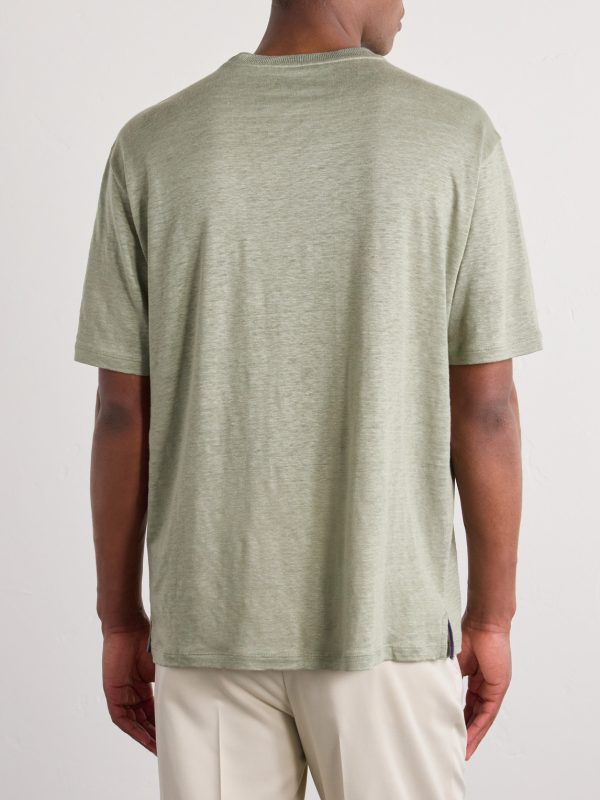 Linen-Jersey T-Shirt - BK Linen-Jersey T-Shirt - BK