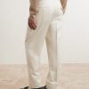 Straight-Leg Pleated Silk-Gabardine Trousers - BK