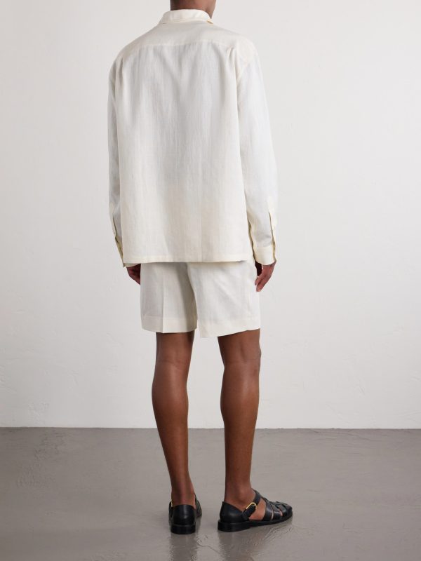 Checked Linen Shirt - BK Checked Linen Shirt - BK