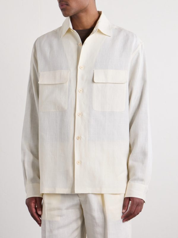 Checked Linen Shirt - FR Checked Linen Shirt - FR