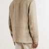 Corduroy and Suede-Trimmed Herringbone Linen Field Jacket - BK Corduroy and Suede-Trimmed Herringbone Linen Field Jacket - BK