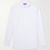 Cutaway-Collar Checked Cotton-Poplin Shirt
