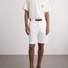 + Wimbledon Camp-Collar Embroidered Silk and Linen-Blend Shirt - OU + Wimbledon Camp-Collar Embroidered Silk and Linen-Blend Shirt - OU