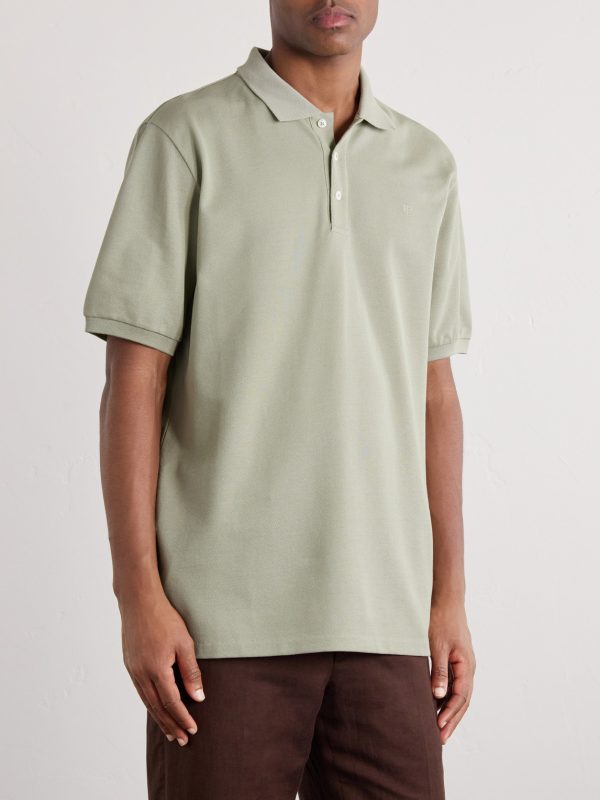 Logo-Embroidered Cotton-Piqué Polo Shirt - FR Logo-Embroidered Cotton-Piqué Polo Shirt - FR