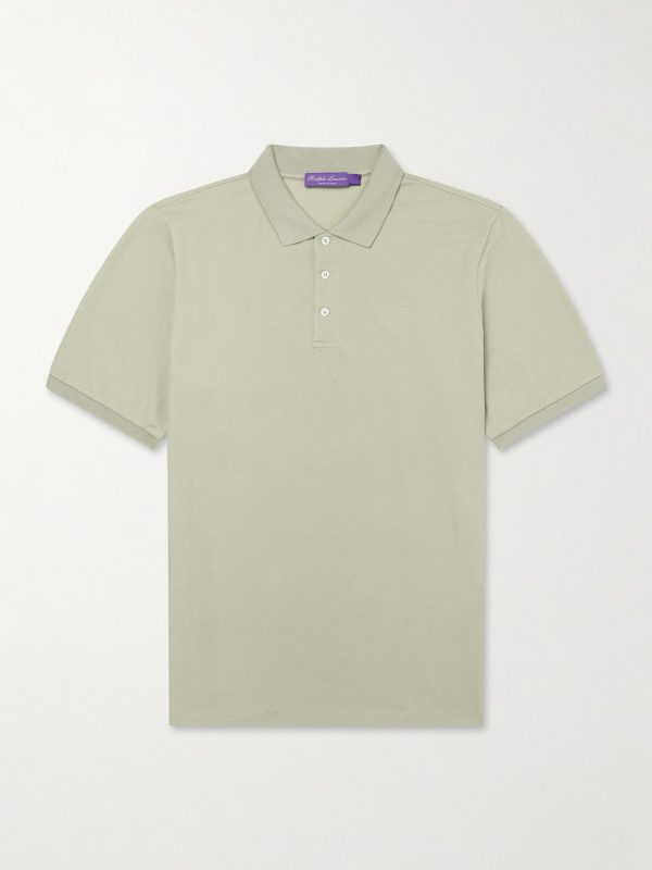 Logo-Embroidered Cotton-Piqué Polo Shirt Logo-Embroidered Cotton-Piqué Polo Shirt
