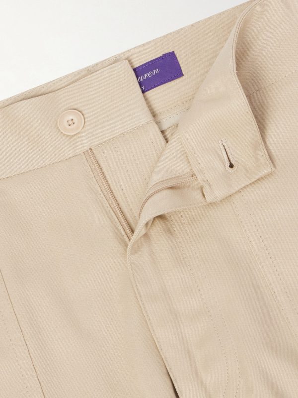 Straight-Leg Silk-Twill Shorts - E1