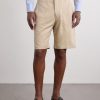 Straight-Leg Silk-Twill Shorts - FR