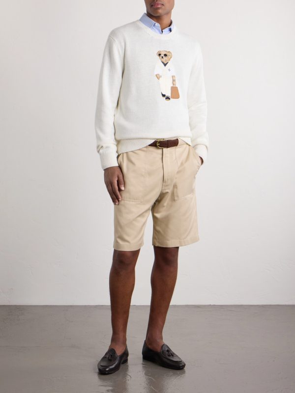 Straight-Leg Silk-Twill Shorts - OU