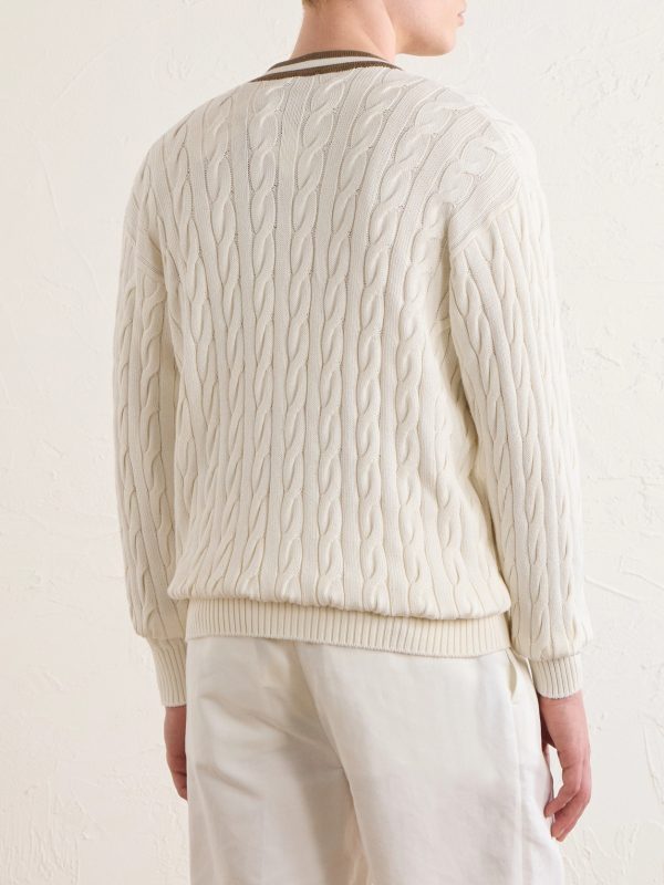 + Wimbledon Capsule Cotton and Silk Cardigan - BK + Wimbledon Capsule Cotton and Silk Cardigan - BK