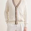 + Wimbledon Capsule Cotton and Silk Cardigan - FR + Wimbledon Capsule Cotton and Silk Cardigan - FR