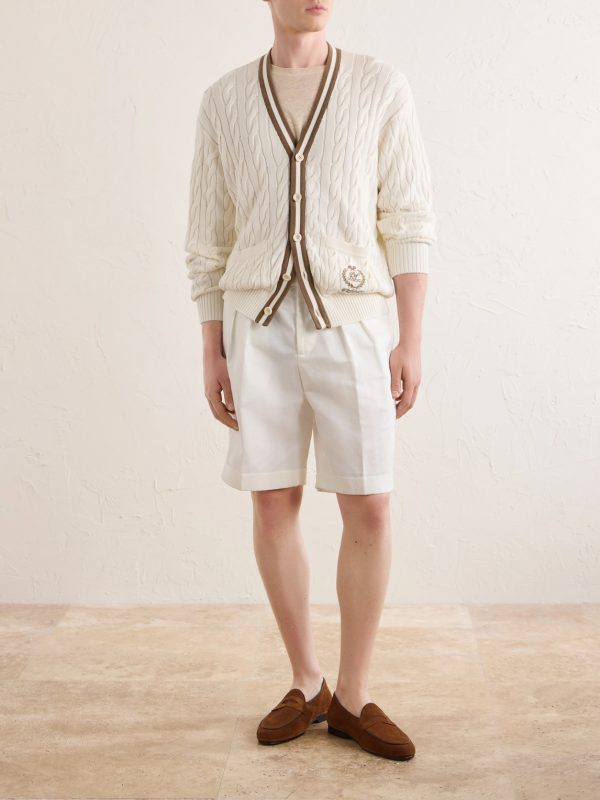 + Wimbledon Capsule Cotton and Silk Cardigan - OU + Wimbledon Capsule Cotton and Silk Cardigan - OU