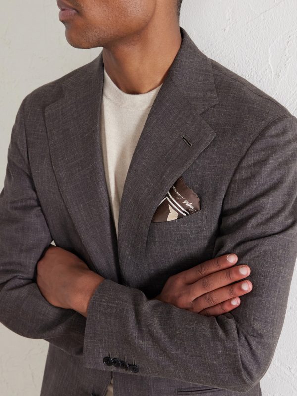 +Wimbledon Printed Silk-Twill Pocket Square - OU