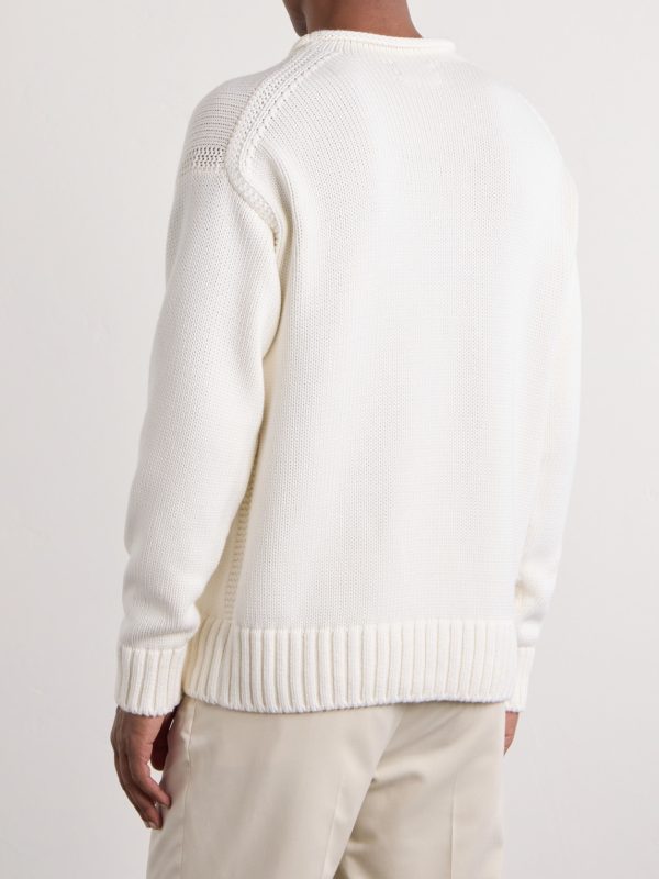 Knitted Cotton Sweater - BK