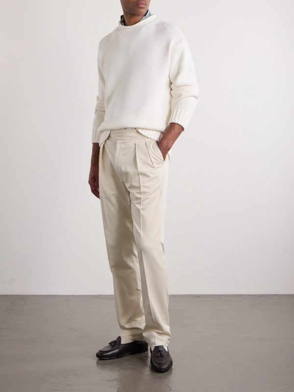 Knitted Cotton Sweater - OU