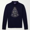 Logo-Appliquéd Cotton-Blend Sweater Logo-Appliquéd Cotton-Blend Sweater