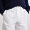 Straight-Leg Stretch-Cotton Twill Shorts - CU