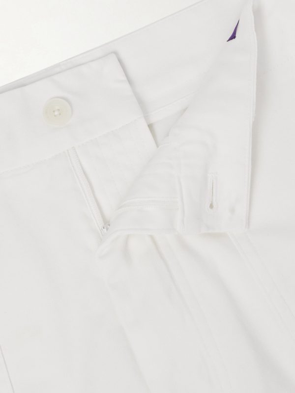Straight-Leg Stretch-Cotton Twill Shorts - E1