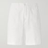 Straight-Leg Stretch-Cotton Twill Shorts